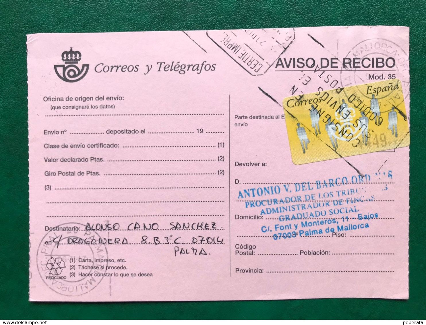 España Spain 1993, ATM BARCOS DE ÉPOCA, DOCUMENTO POSTAL AVIS DE RECIBO 49 PTS, EPELSA, RARO!!! - Automatenmarken [ATM]