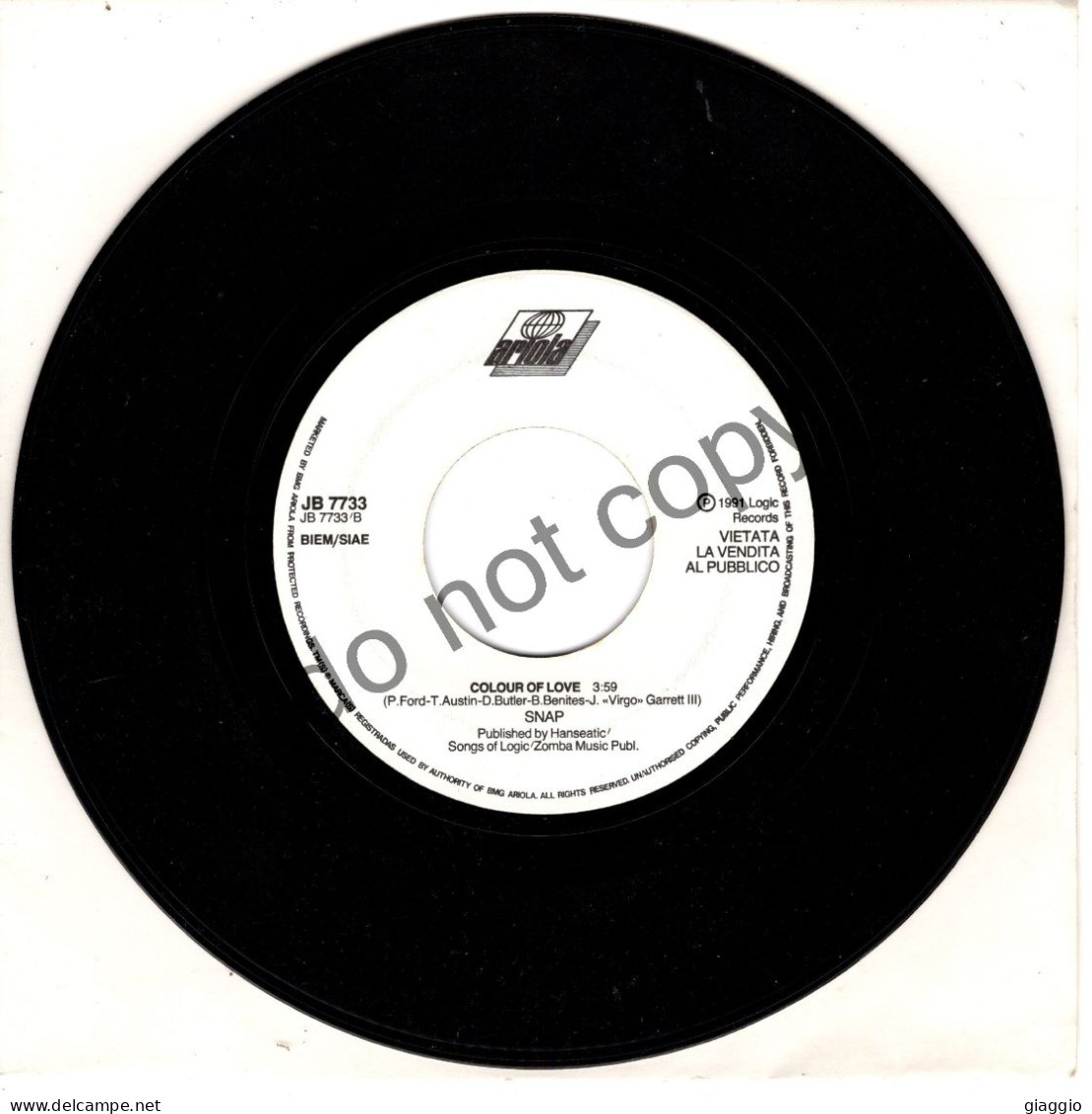 °°° 680) 45 GIRI - ED. JUKE BOX - PITURA FRESKA / SNAP - NA BRUTA BANDA /COLOUR OF LOVE °°° - Other - Italian Music