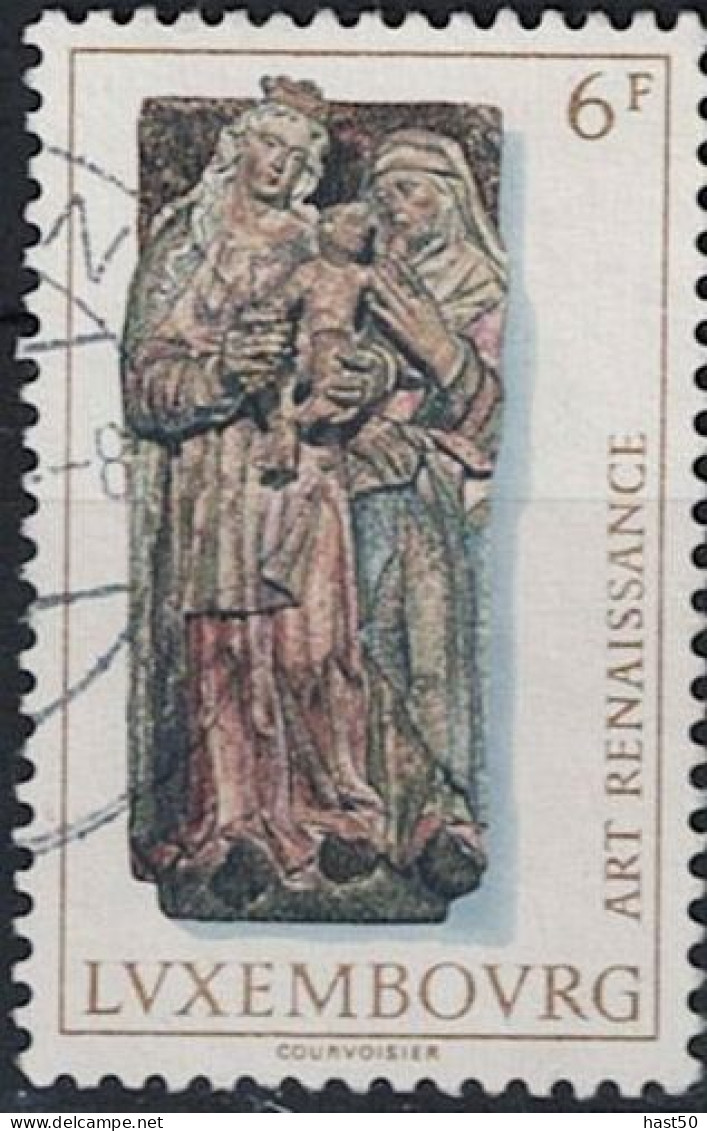 Luxemburg - Hl. Anna Selbdritt; Teil Eines Altars Der Pfarrkirche Weimerskirch (MiNr: 933) 1976 - Gest Used Obl - Oblitérés