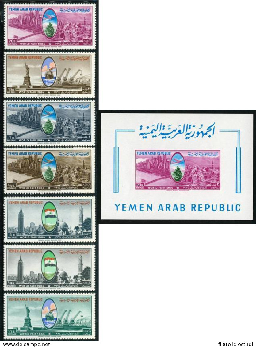 TRA1 Yemen Rep. 68/72 + A21/22 + HB 13  1964   MNH - Jemen