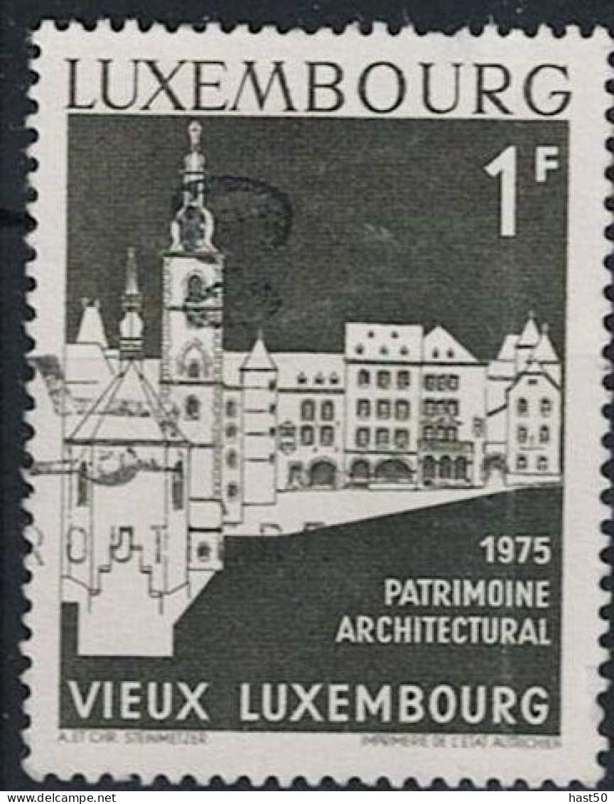 Luxemburg - Luxemburg, Fischmarktviertel (MiNr: 900) 1975 - Gest Used Obl - Used Stamps