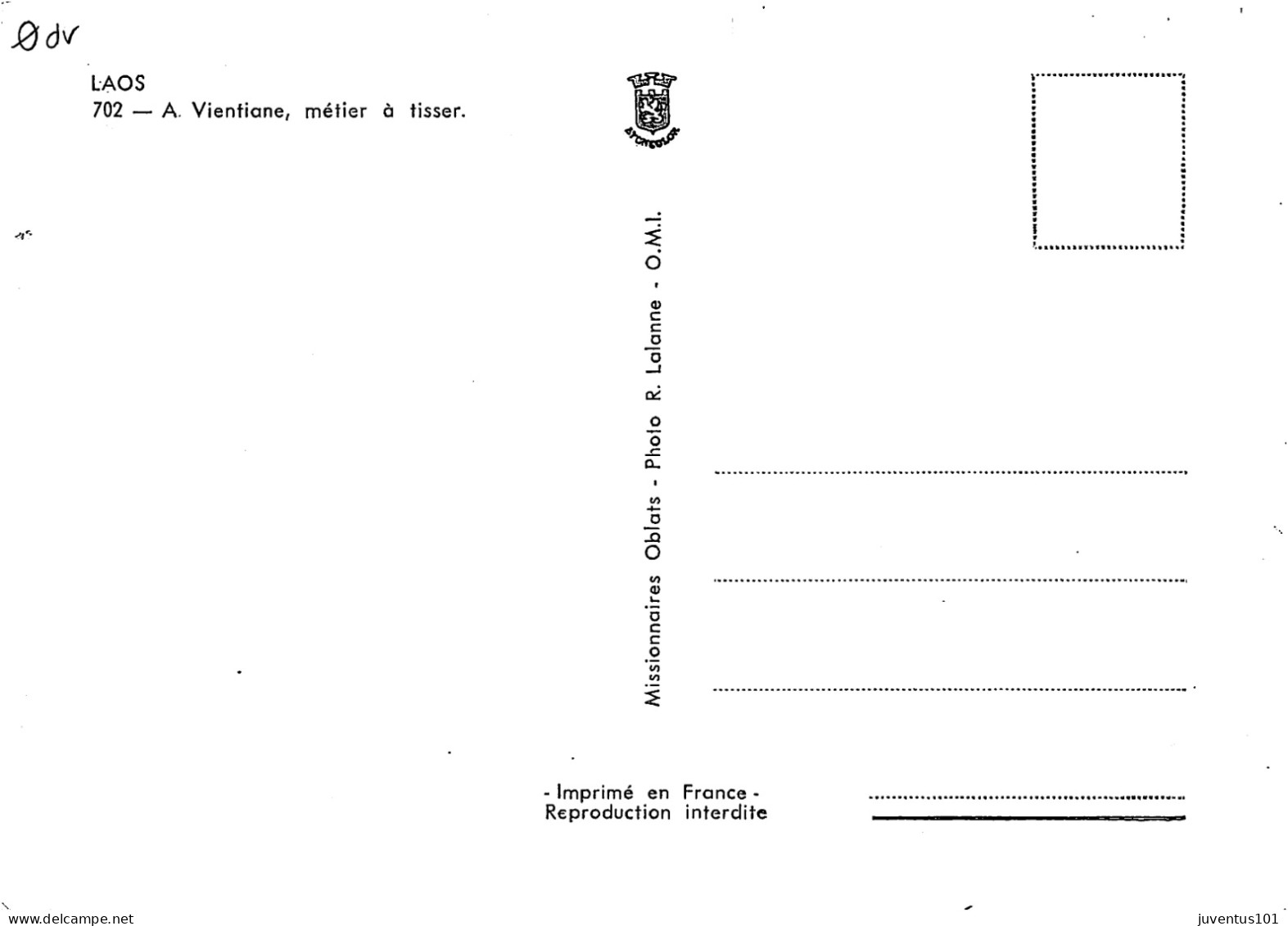 CPSM Laos-A Vientiane,métier à Tisser   L2700 - Laos