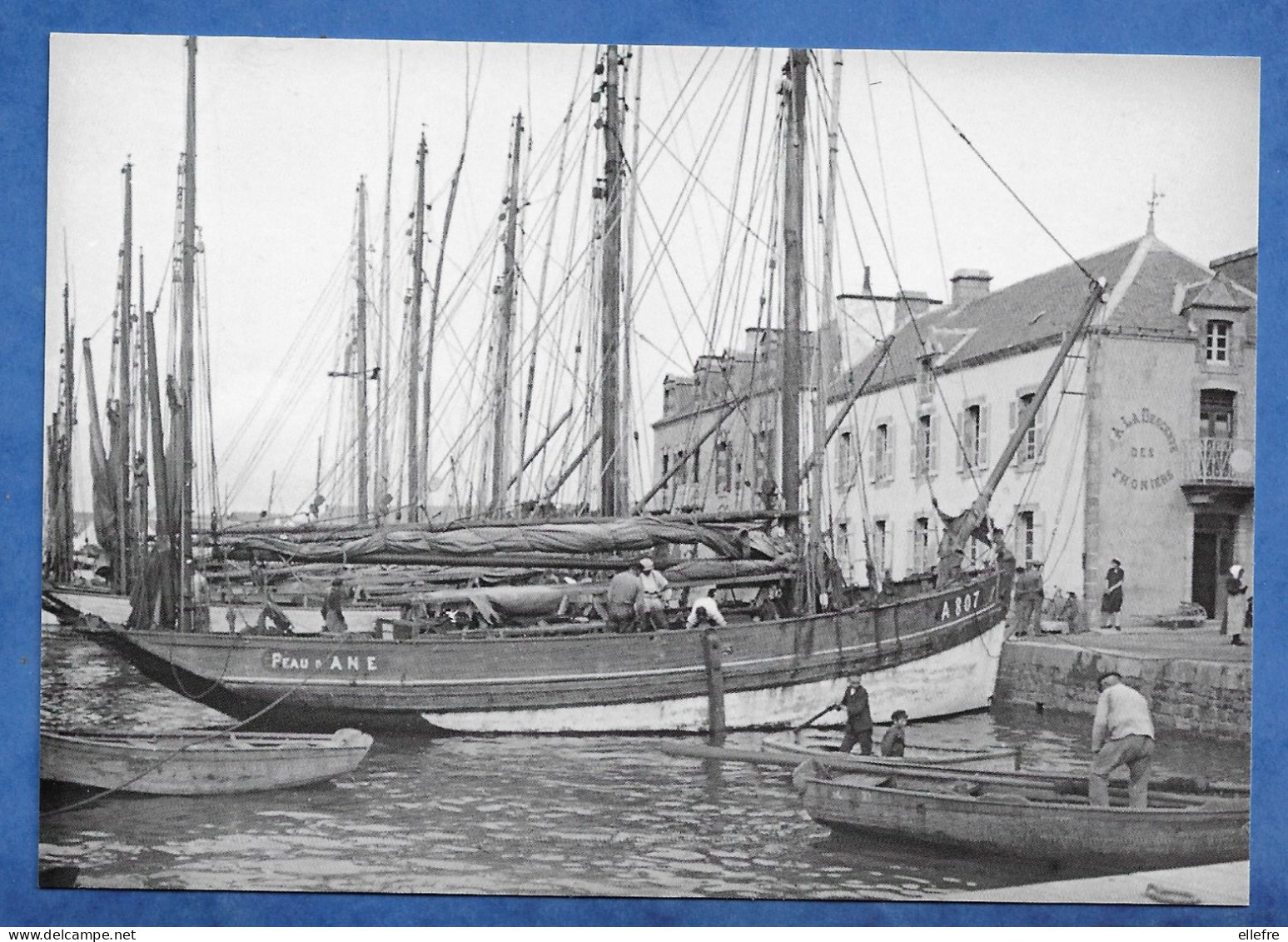 CPM ETEL 56 Au Port Fin Du 19ème Archives Ouvertes Du Musée De Carnac L' Aventure Carto Tirage 10 Ex Bateaux De Pêche. - Etel