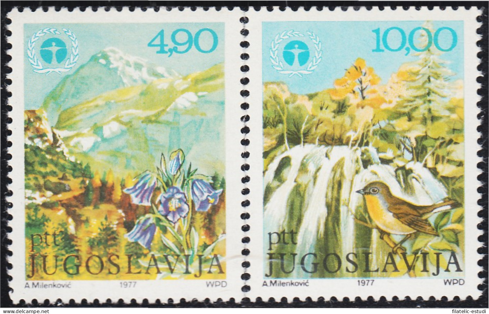 Yugoslavia 1578/79 1977 Pinturas De Andrija Milenkovic MNH - Otros & Sin Clasificación