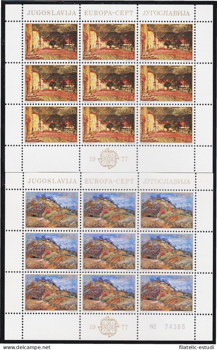 Yugoslavia 1573/74 1977 Minihojita Europa Paisajes MNH - Autres & Non Classés