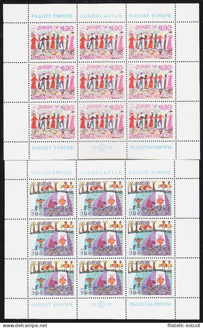 Yugoslavia 1641/42 1978 Minihojita Encuentro De Infantes De Europa MNH - Other & Unclassified