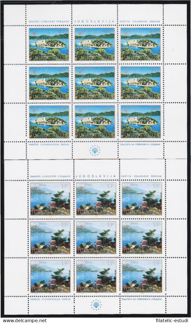 Yugoslavia 1732/33 1980 Minihojita Protección Del Medio Ambiente MNH - Other & Unclassified