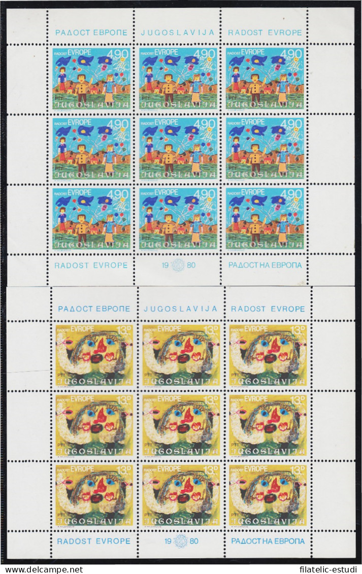 Yugoslavia 1740/41 1980 Minihojita Encuentro De Infantes De Europa MNH - Sonstige & Ohne Zuordnung