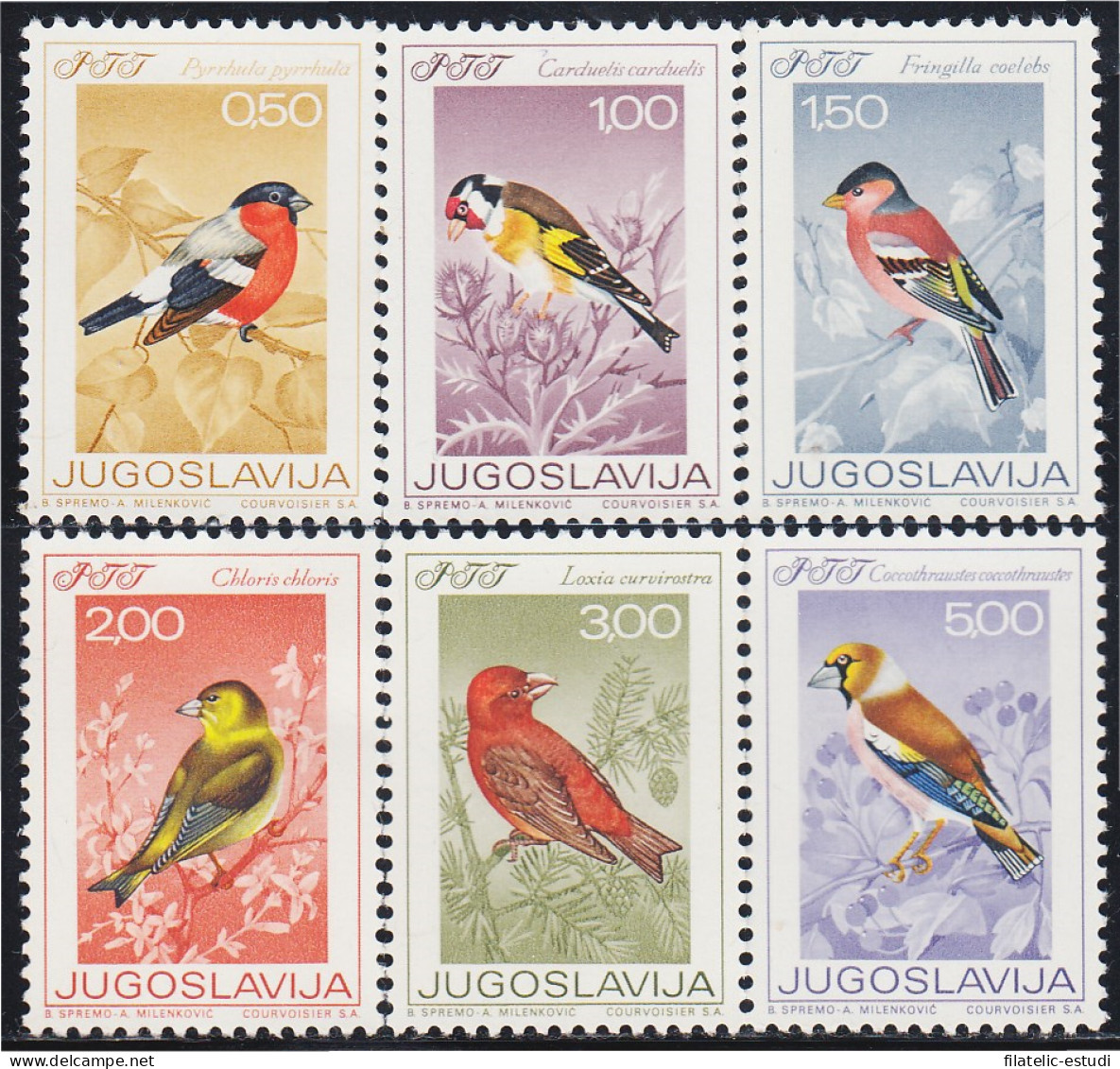 Yugoslavia 1177/82 1968 Pájaros Diversos Birds MNH - Autres & Non Classés