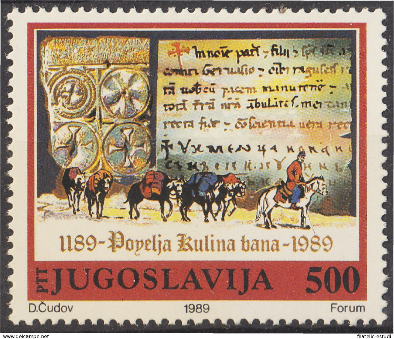 Yugoslavia 2240 1989 800 Aniversario La Carta De Kulin Ban MNH - Sonstige & Ohne Zuordnung