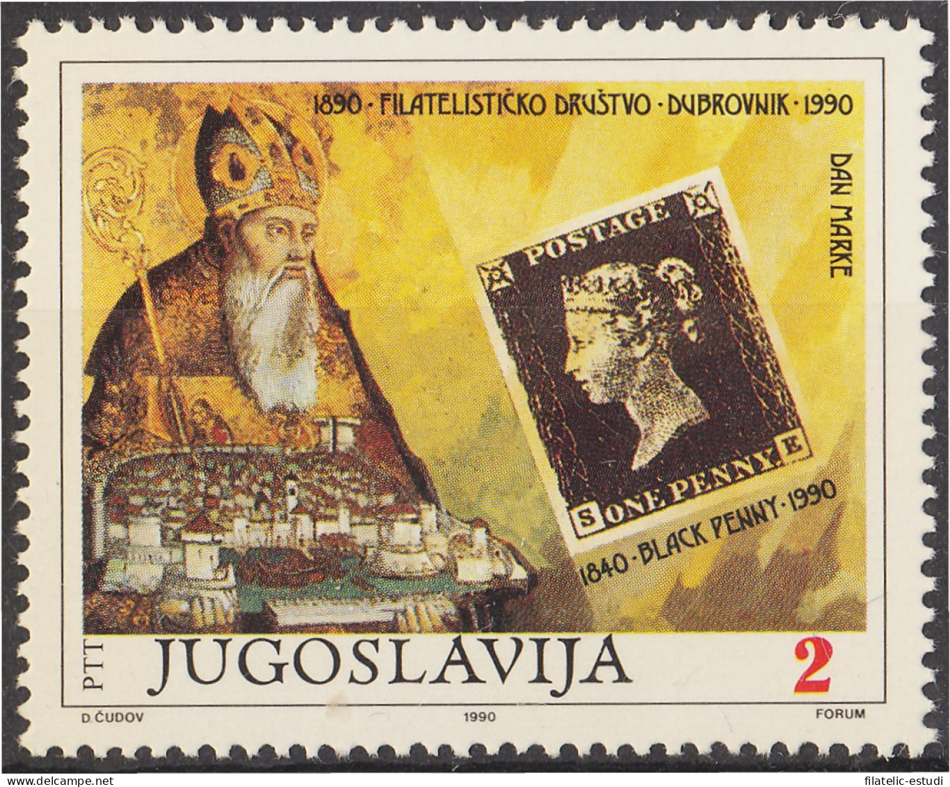 Yugoslavia 2316 1990 Día Del Sello MNH - Other & Unclassified