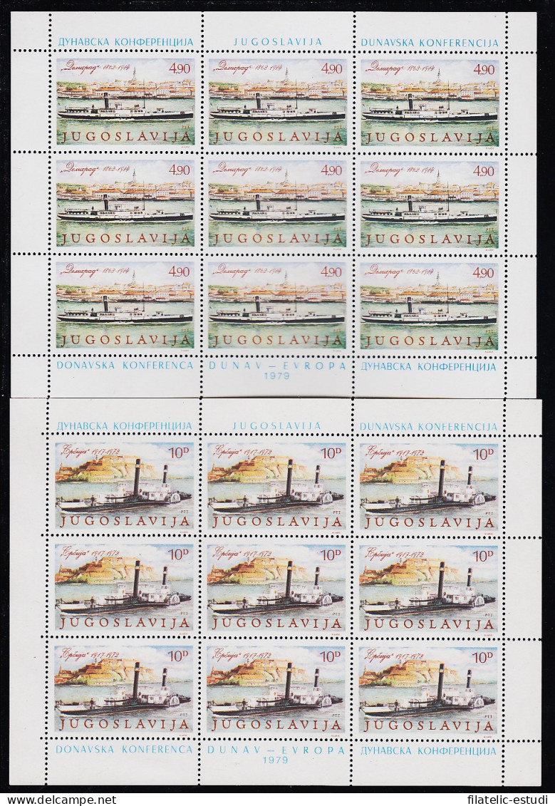 Yugoslavia 1699/00 1979 Minihojita Barco De Vapor MNH - Altri & Non Classificati