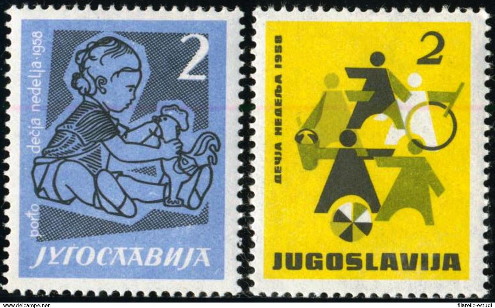 FAU3 Yugoslavia 2035/36 1958   MNH - Andere & Zonder Classificatie