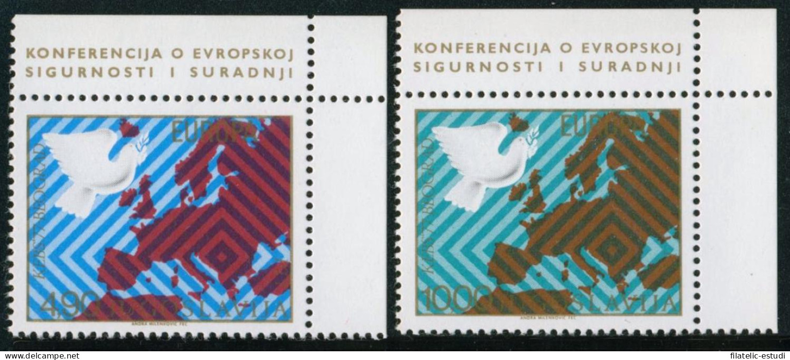 FAU1 Yugoslavia 1580/81  1977    MNH - Autres & Non Classés