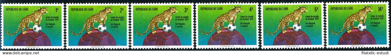 FAU3 Zaire 837/42  1974   MNH - Sonstige & Ohne Zuordnung