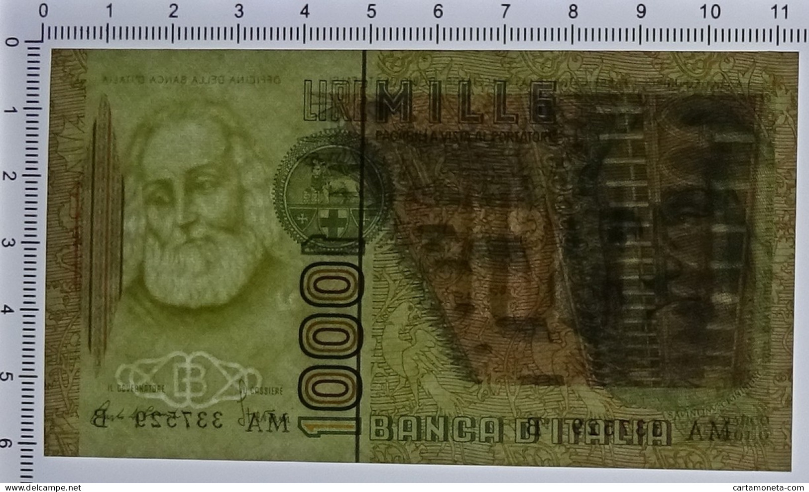 1000 LIRE MARCO POLO LETTERA A 16/03/1982 FDS - Autres & Non Classés