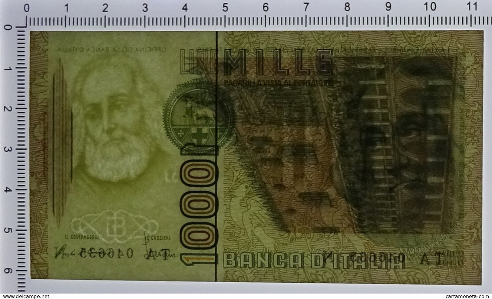 1000 LIRE MARCO POLO LETTERA A 16/03/1982 FDS - Other & Unclassified