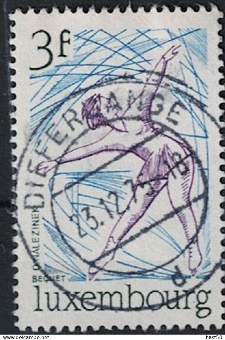 Luxemburg - Eiskunstlauf (MiNr: 911) 1975 - Gest Used Obl - Oblitérés