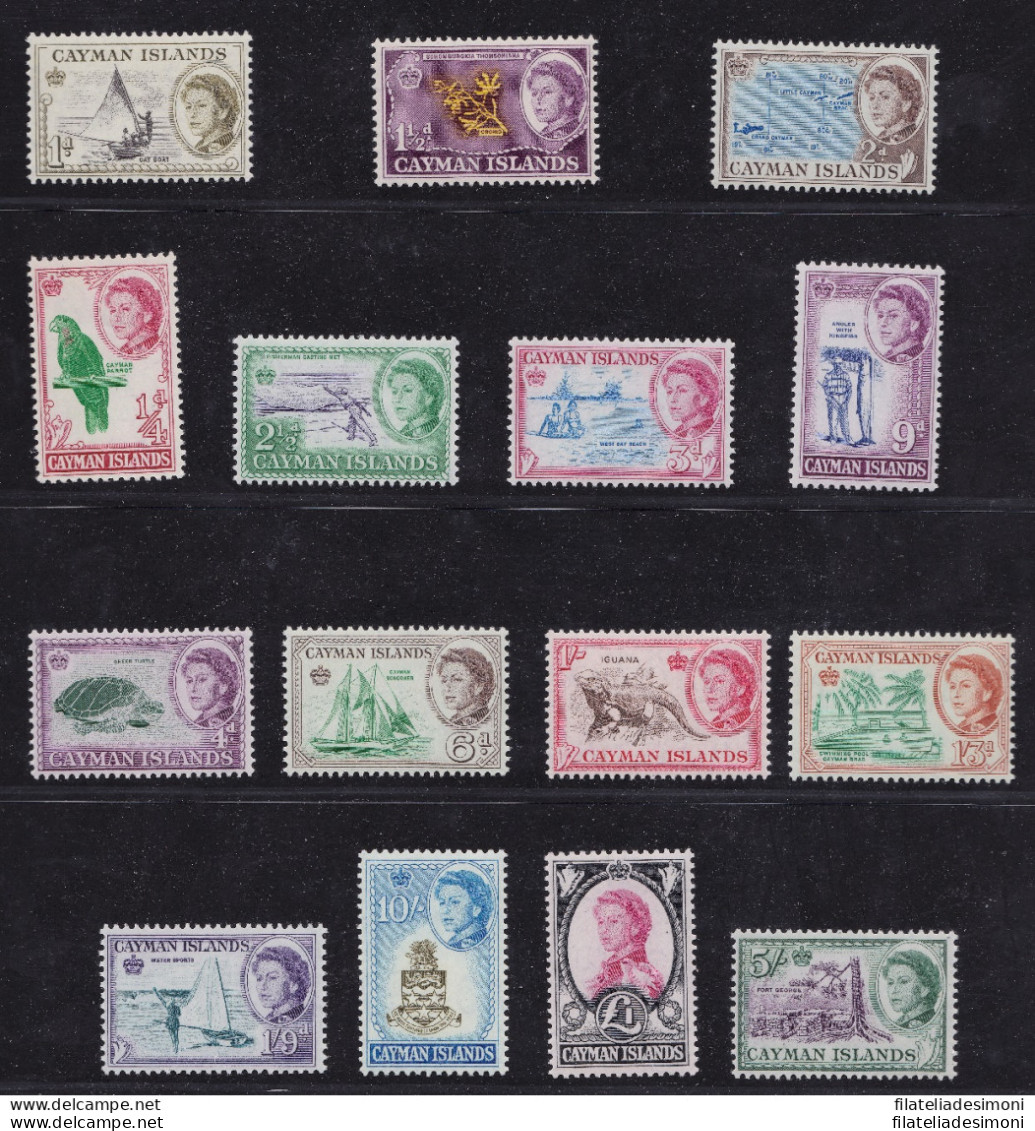 1962-64 CAYMAN ISLANDS -  SG 165/179 Set Of 15 MNH/** - Other & Unclassified