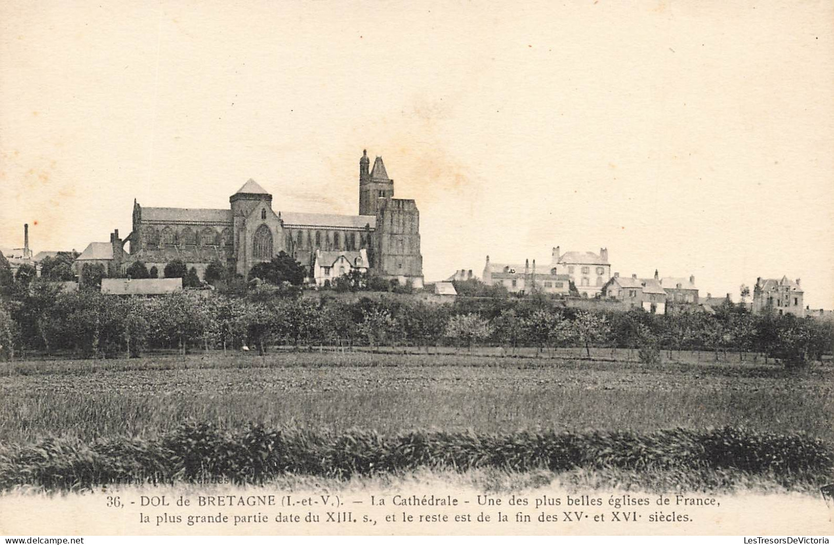 FRANCE - Dol De Bretagne - La Cathédrale - Une Des Plus Belles églises De France - Carte Postale Ancienne - Dol De Bretagne