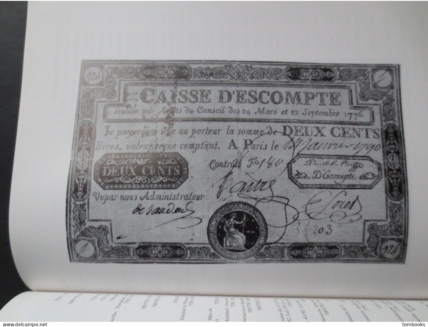 Monnaies papiers Monnaie Assignats - Collection à la vente du Docteur Bernard Jean - Rouen - 1992 - TBE -