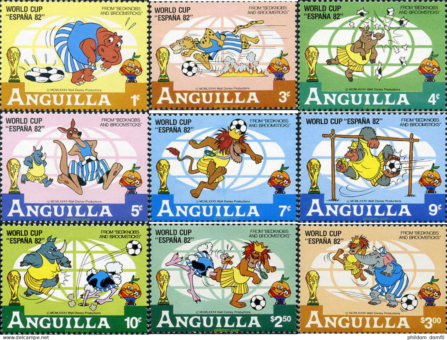 725264 HINGED ANGUILLA 1982 COPA DEL MUNDO DE FUTBOL. ESPAÑA-82 - Anguilla (1968-...)