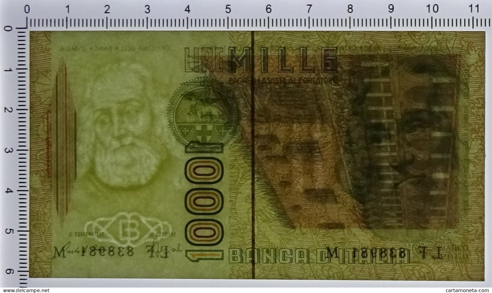 1000 LIRE MARCO POLO LETTERA F 20/10/1988 FDS - Autres & Non Classés