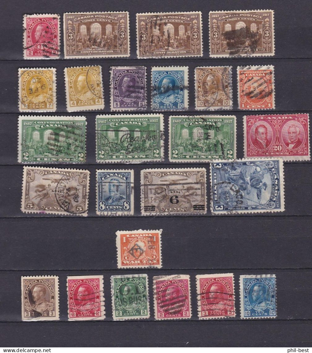 Kanada Posten / Lot Alter Gestempelter Marken, Unterschiedliche Qualität #J761 - Collections