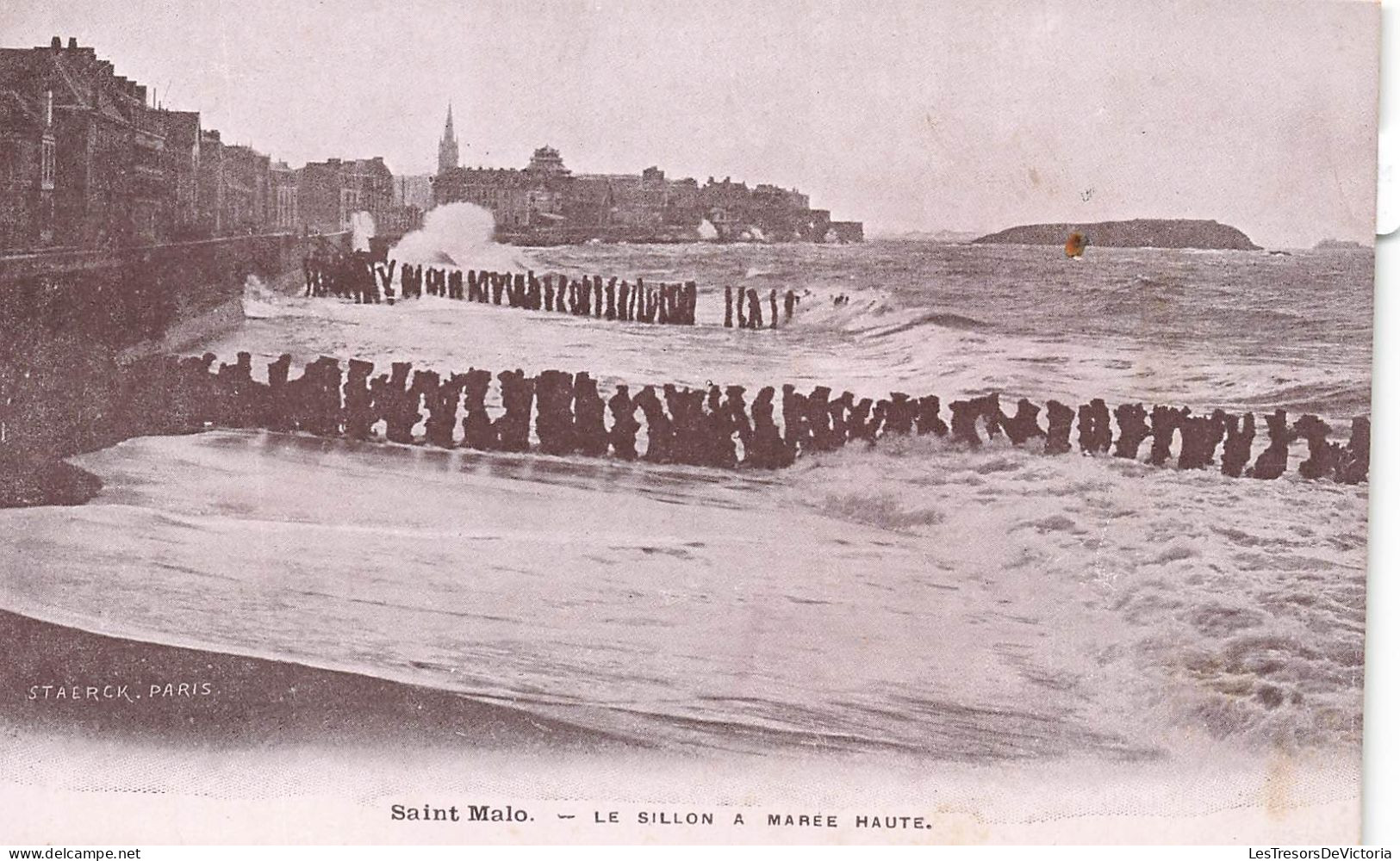 FRANCE - Saint Malo - Le Sillon à Marée Haute - Carte Postale Ancienne - Saint Malo