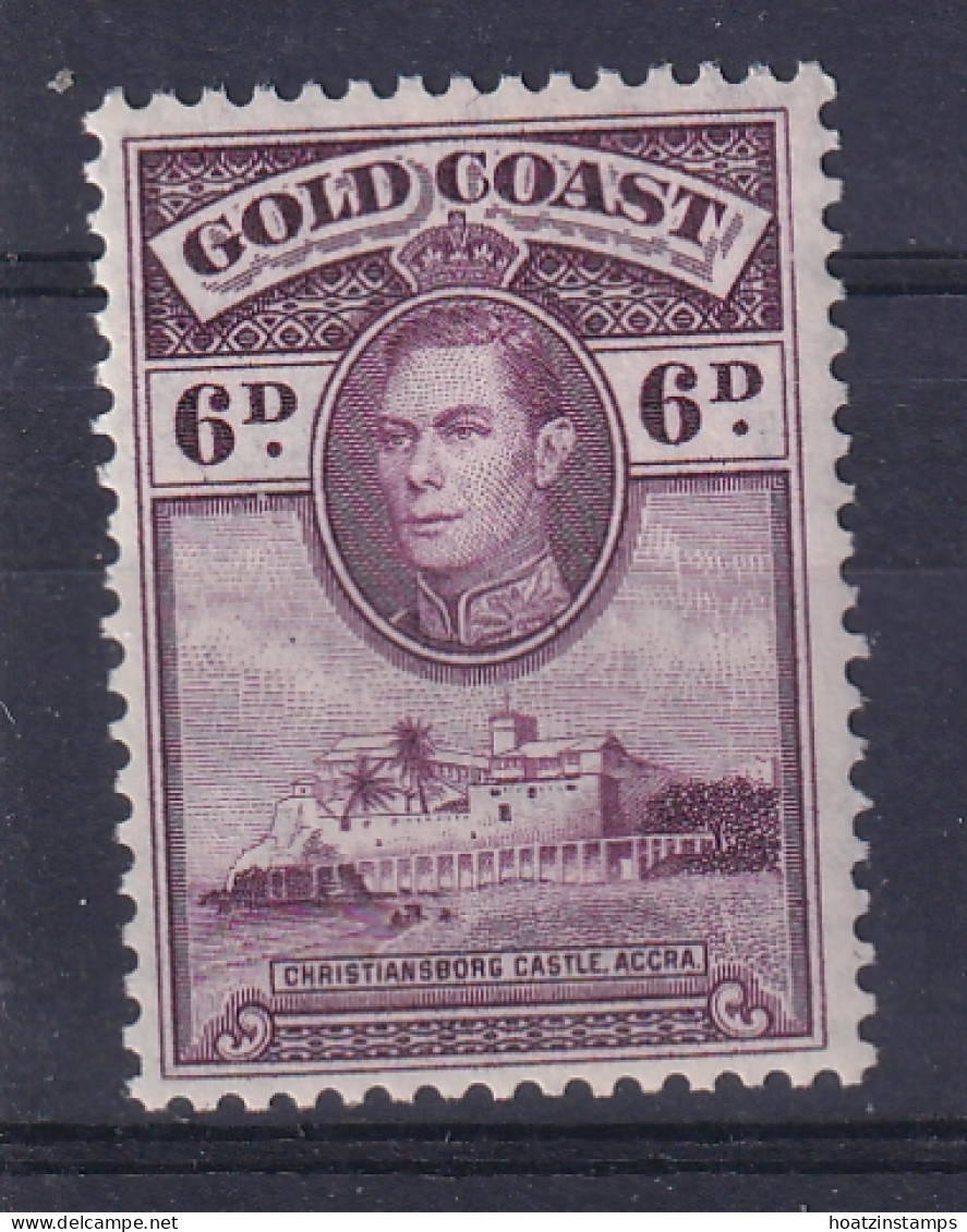 Gold Coast: 1938/43   KGVI   SG126a    6d   [Perf: 12 X 11½]    MH - Goldküste (...-1957)