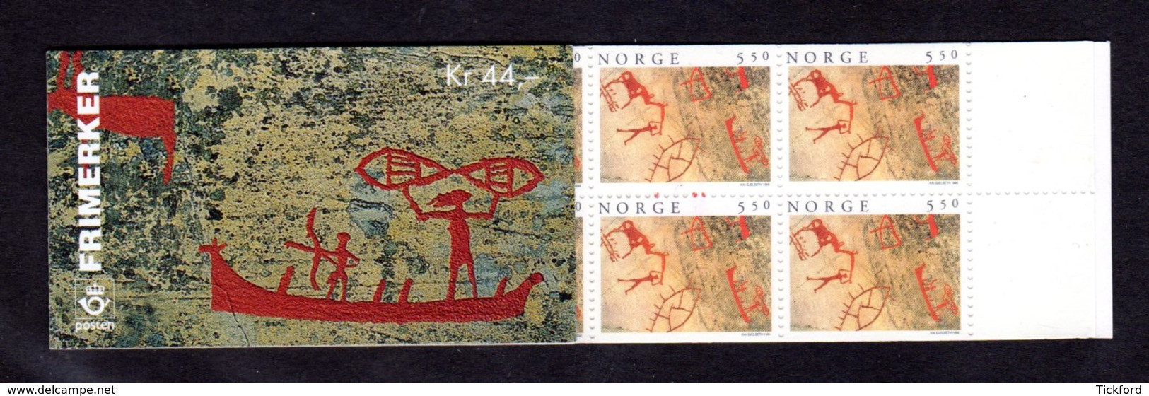 NORVEGE 1996 - CARNET Yvert C1165 - Facit H92 - NEUF** MNH - Tourisme, Peintures Rupestres D'Alta - Carnets