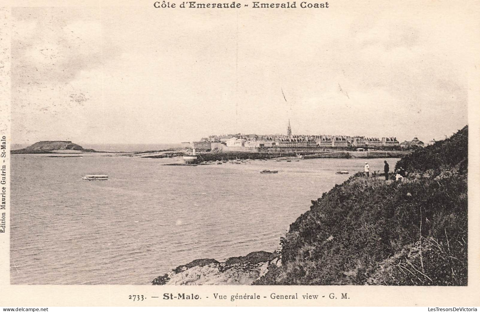 FRANCE - Saint Malo - Vue Générale - General View  - GM - Carte Postale Ancienne - Saint Malo