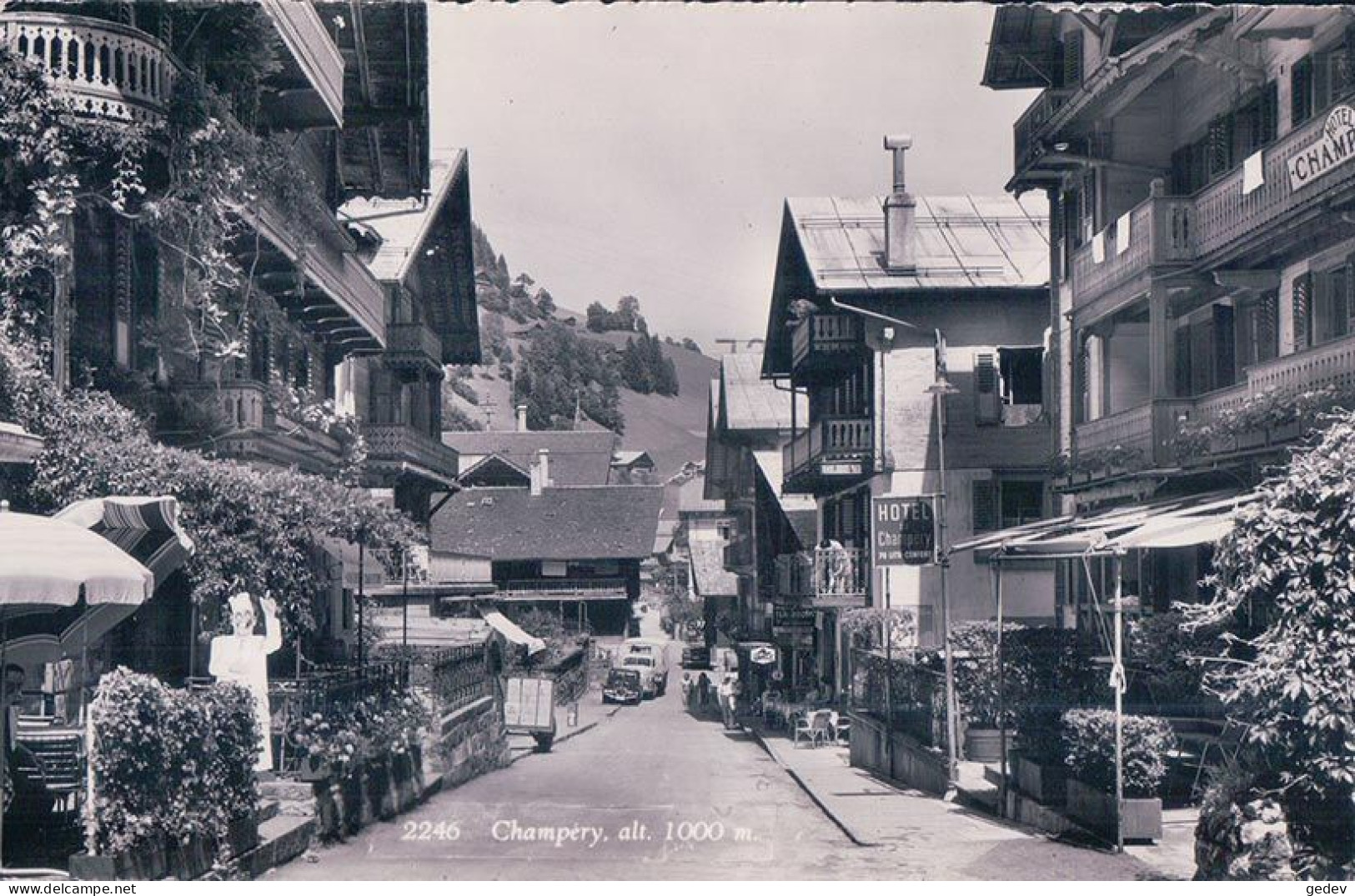 Champéry VS, Une Rue, Hôtel Champéry (2246) - Champéry