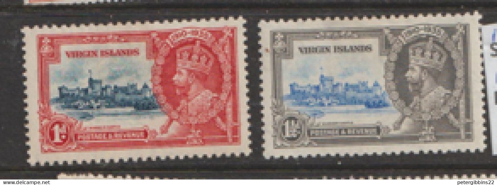 British Virgin Islands  1935  SG 103-4  Silver Jubilee Mounted Mint - Iles Vièrges Britanniques