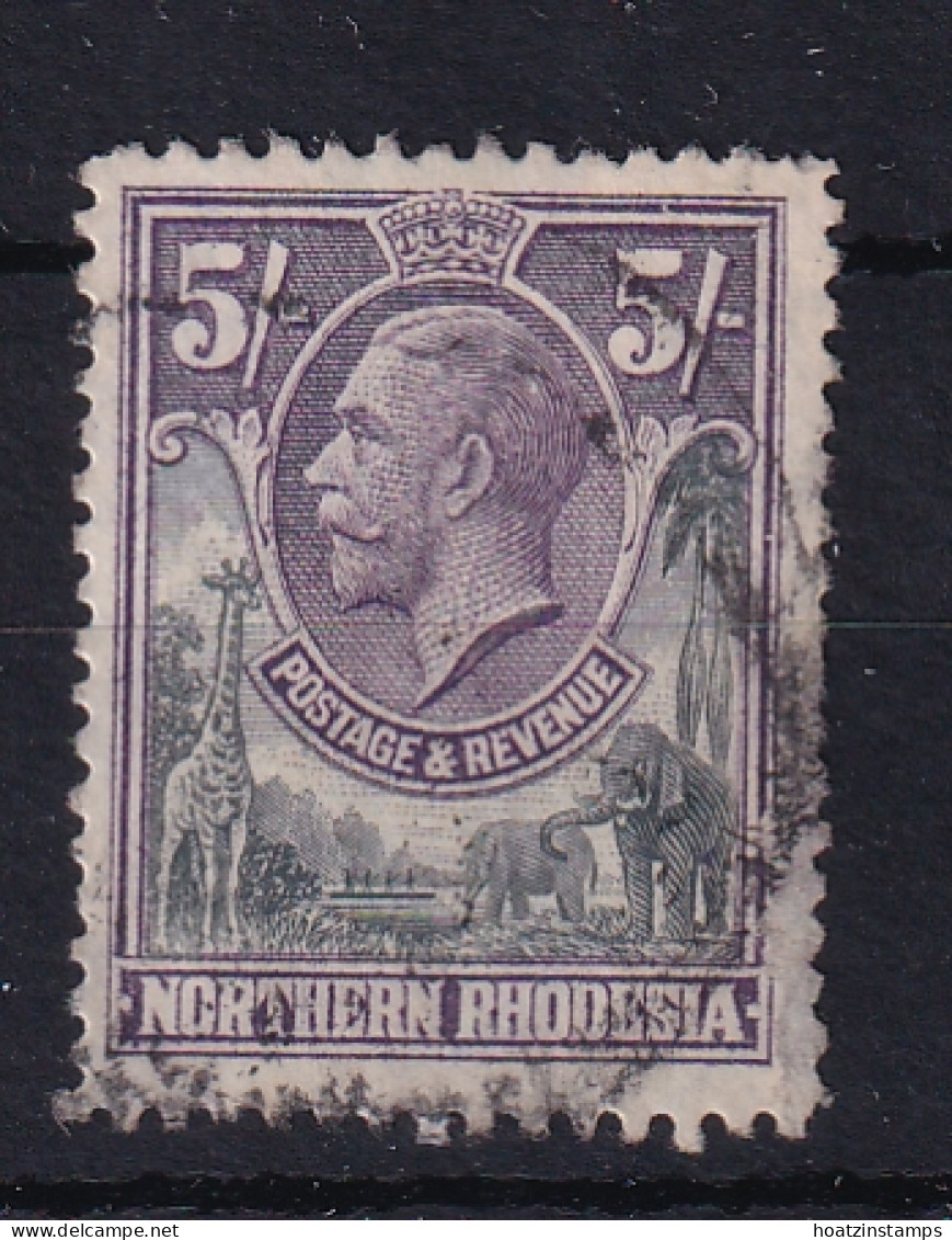 Northern Rhodesia: 1925/29   KGV     SG14     5/-   Used - Noord-Rhodesië (...-1963)