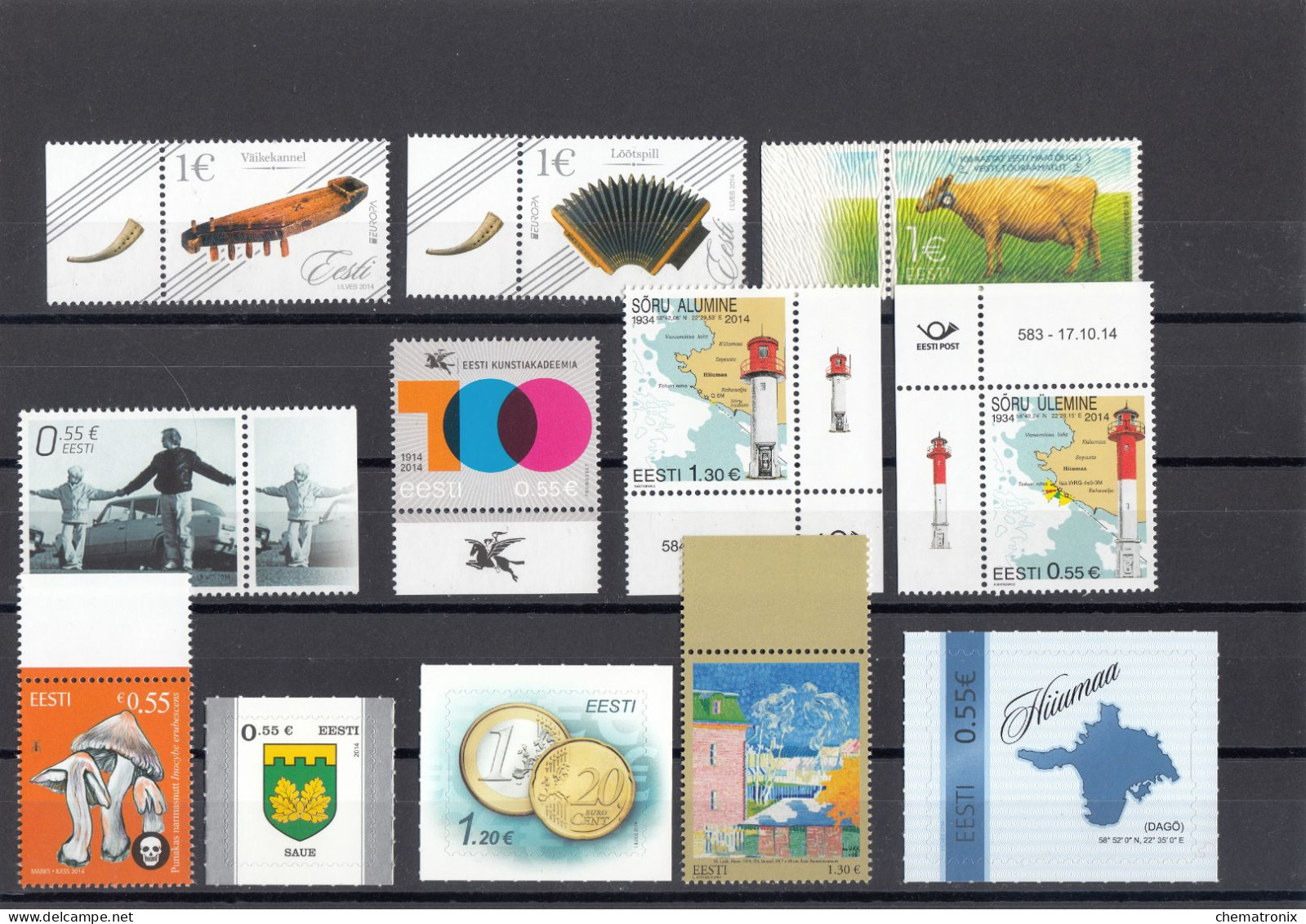 Estonia 2014 -- Complete Year  --- MNH** - Estonia