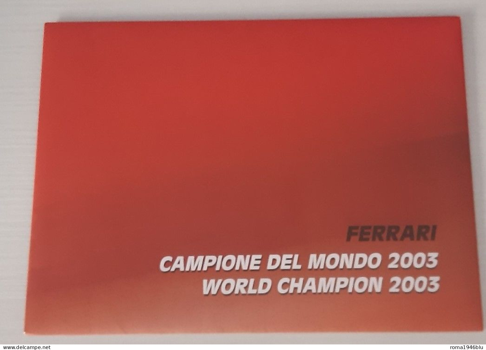 FERRARI CAMPIONE DEL MONDO 2003 BUSTA UFFICIALE FOLDER - Folder