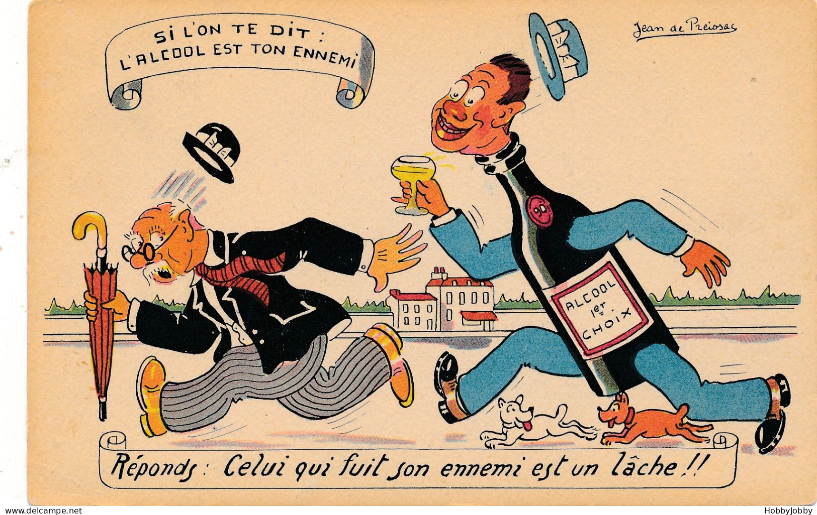 Si L'on Te Dit: L'ALCOOL EST TON ENNEMI / Reply Look At The Card! - Fumetti