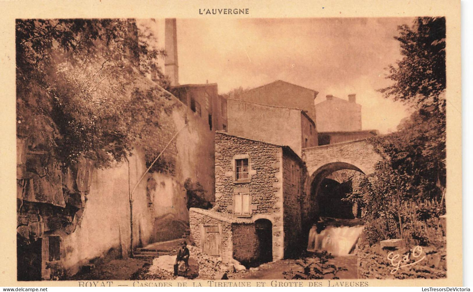 FRANCE - Royat - Cascades De La Tiretaine Et Grotte Des Laveuses - Carte Postale Ancienne - Royat