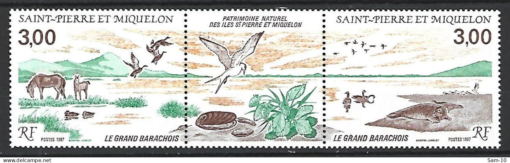 Timbre St Pierre Et Miquelon En Neuf **  Le Triptyque  N 485a/495a - Neufs