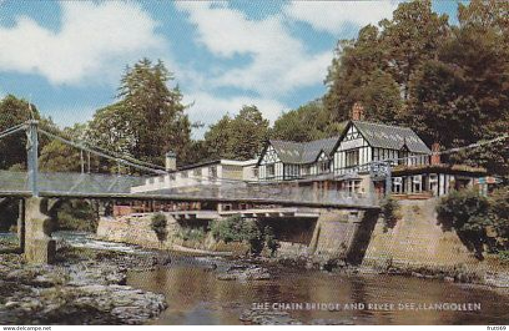 AK 206414 WALES - Llangollen - The Chain Bridge And River Dee - Denbighshire