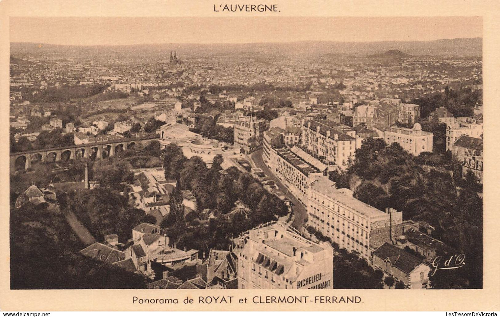 FRANCE - Panorama De Royat Et Clermont Ferrand - Carte Postale Ancienne - Royat