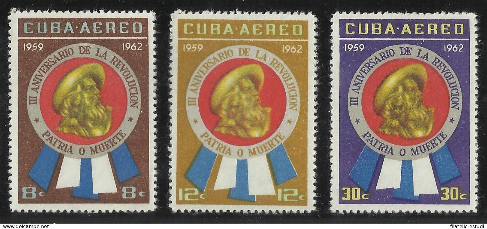 MI/VAR2  Cuba A- 234/36 1962 III Aniversario De La Revolución  MNH - Otros & Sin Clasificación