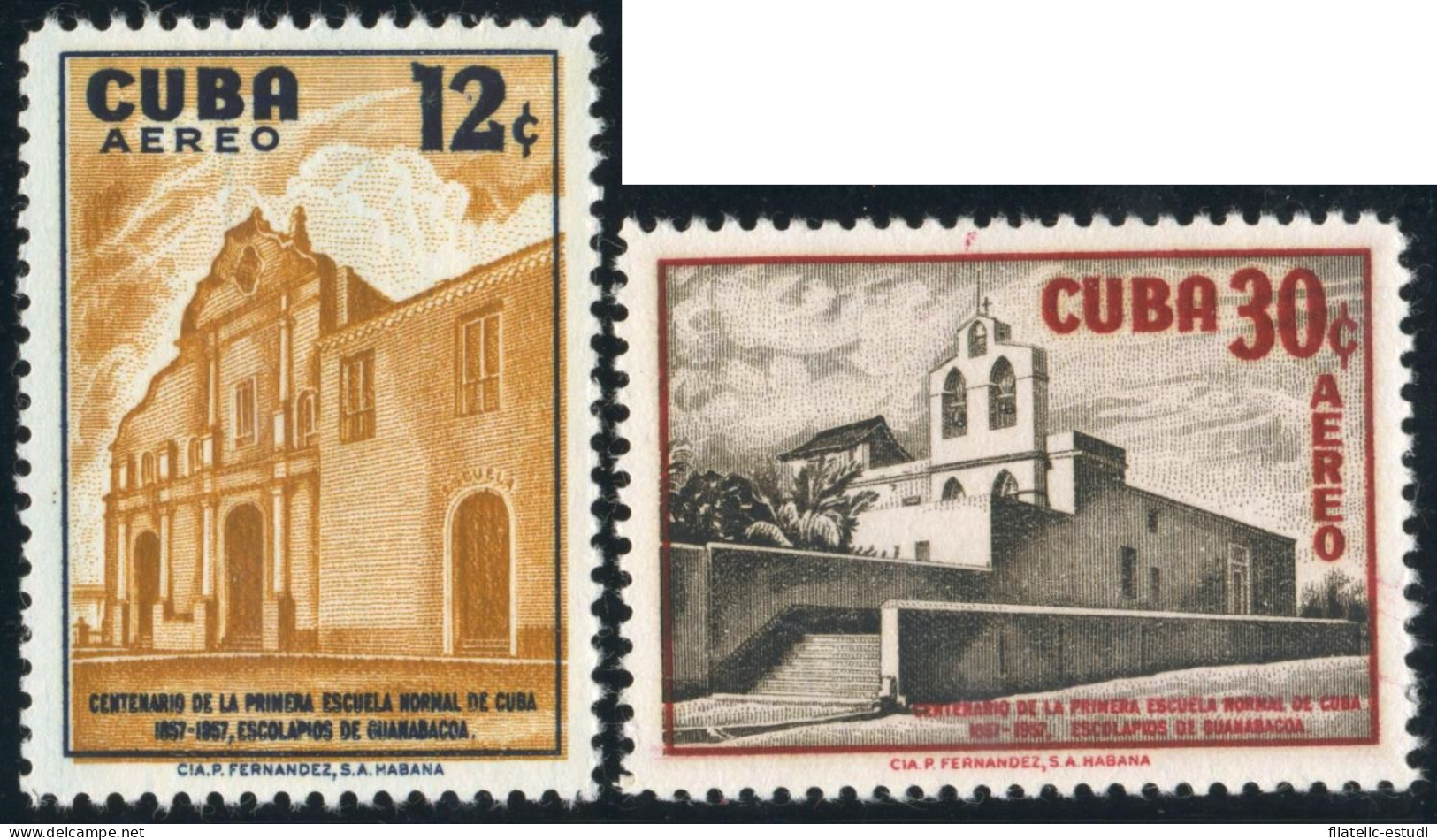 VAR1/S  Cuba A- 173/74 1957 Escolapios De Guanabacoa MNH - Other & Unclassified