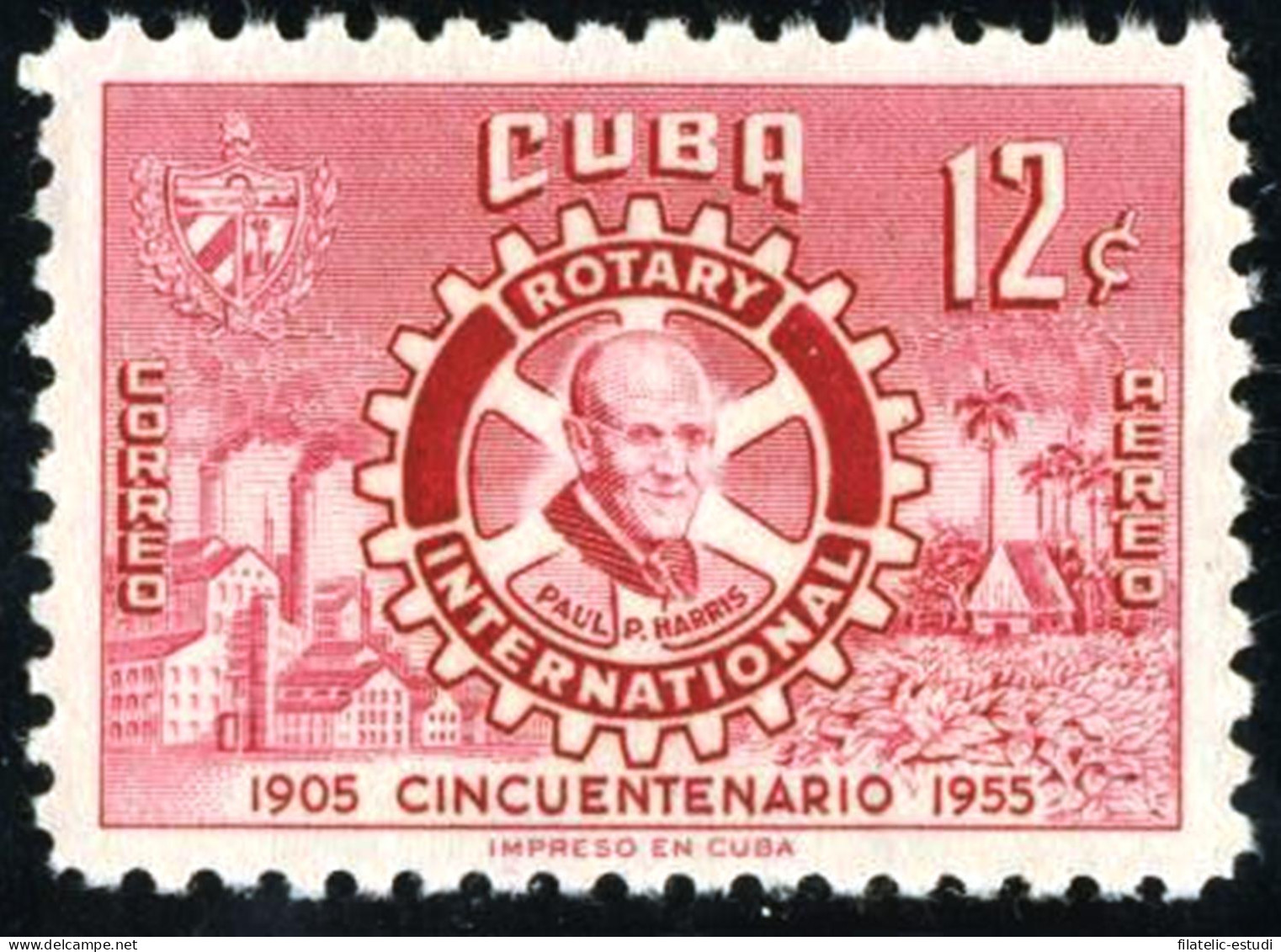 FL3/VAR3/S Cuba A- 107 1955 Rotary International Paul P. Harris MNH - Otros & Sin Clasificación