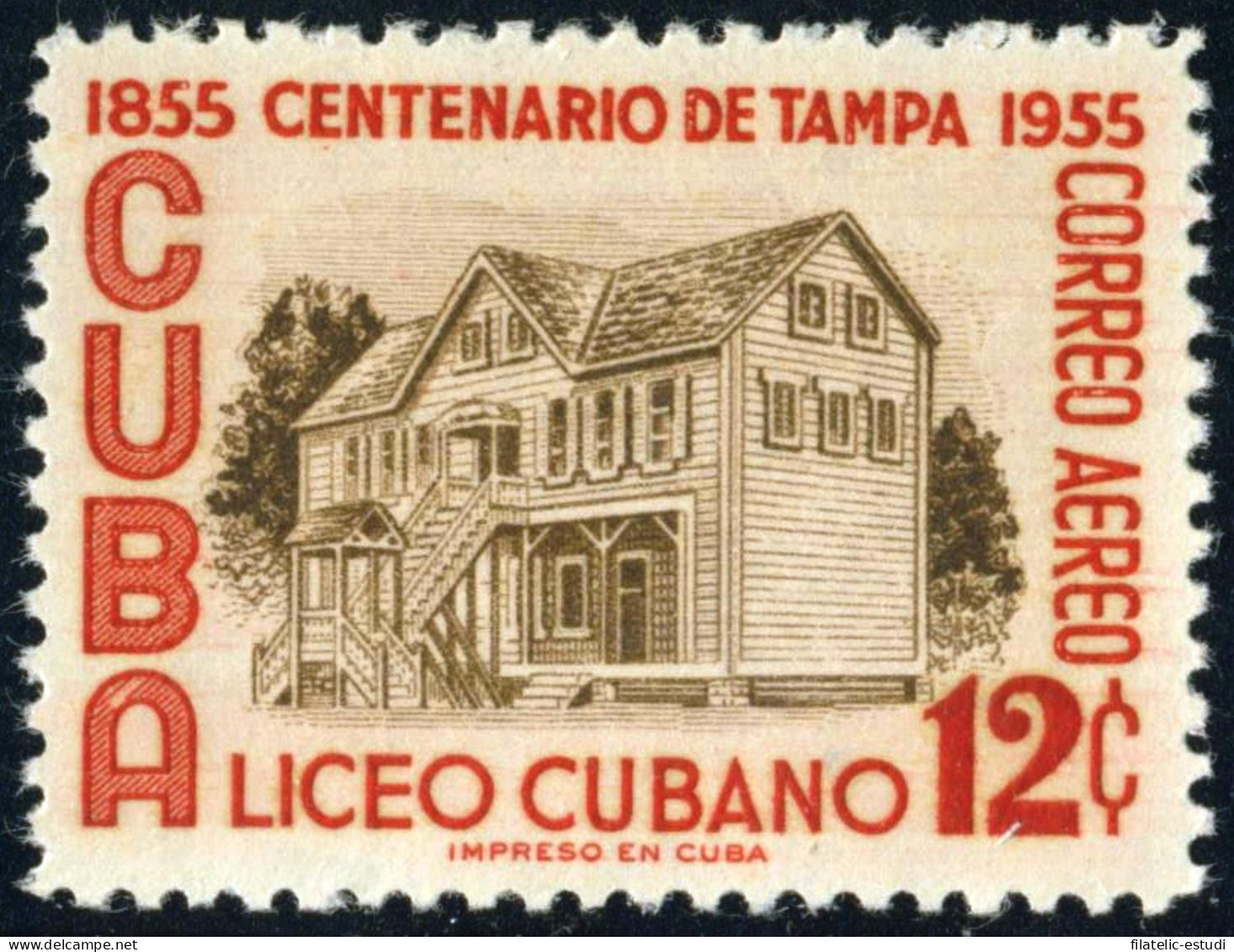 Cuba A- 115 1955 Centenario De Tampa Liceo Cubano MNH - Autres & Non Classés