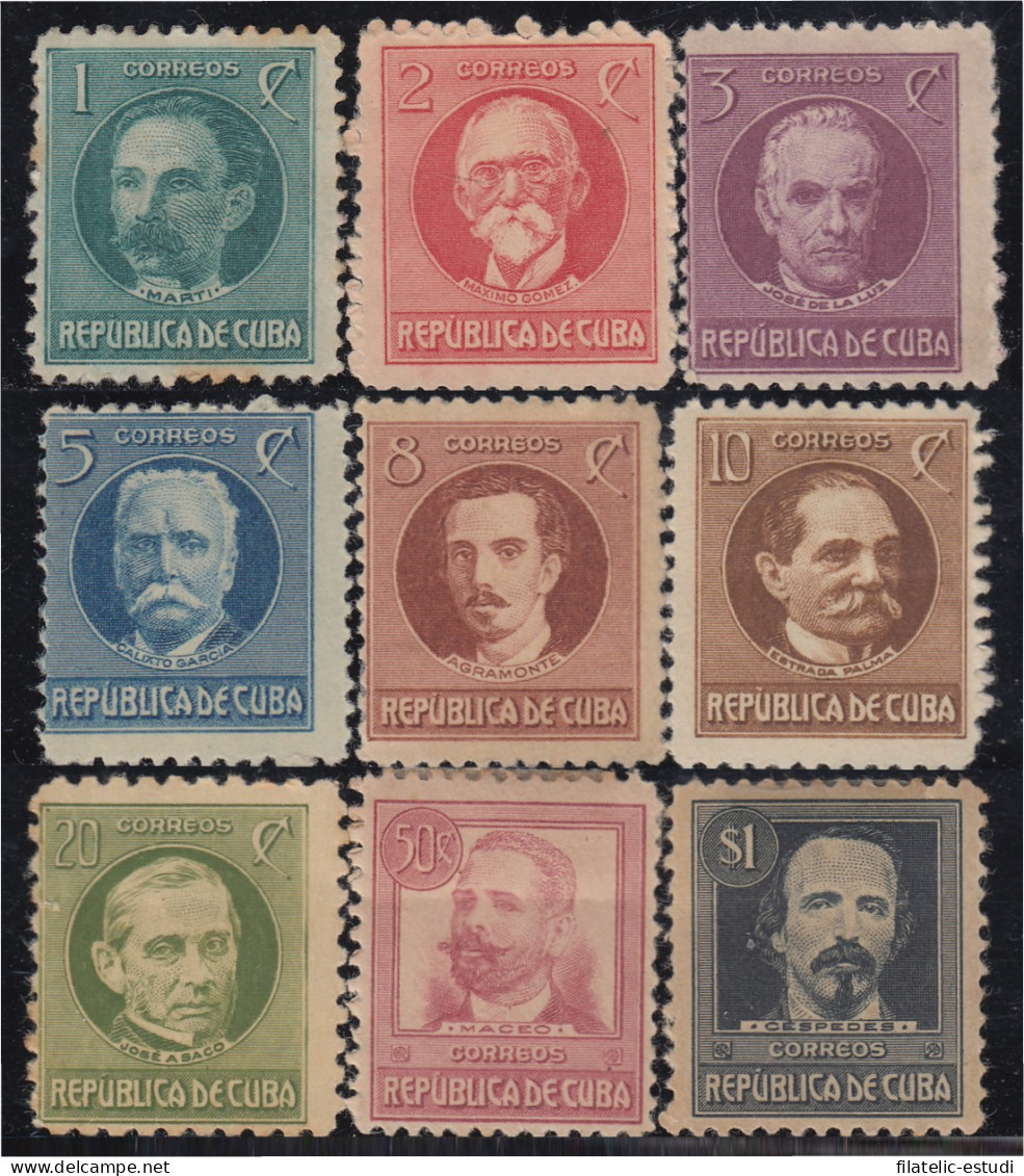 Cuba 175/83 1917 Hombres De Estado MNH Y MH - Otros & Sin Clasificación