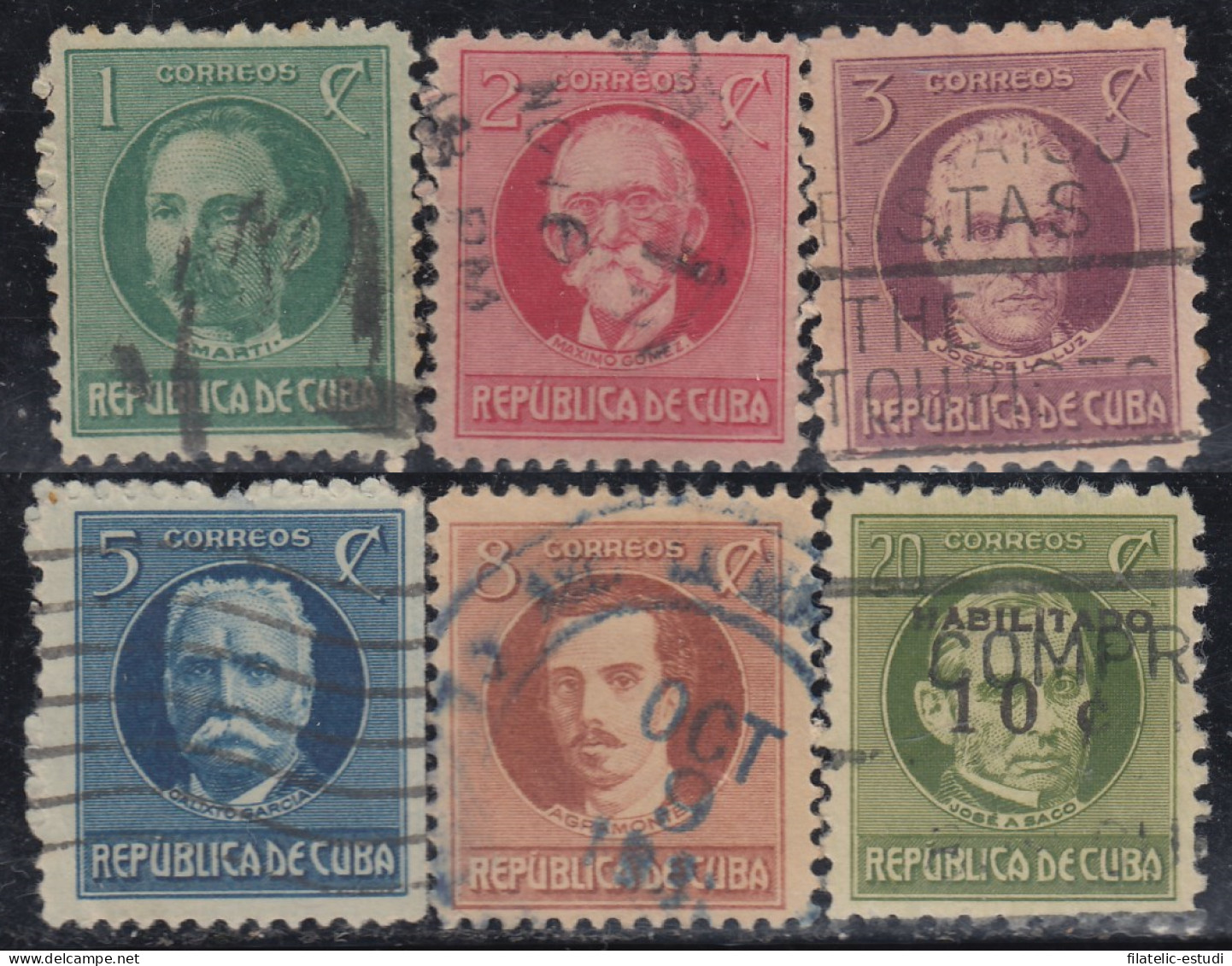 Cuba 184/89 1925/45 Hombres De Estado Usados - Other & Unclassified