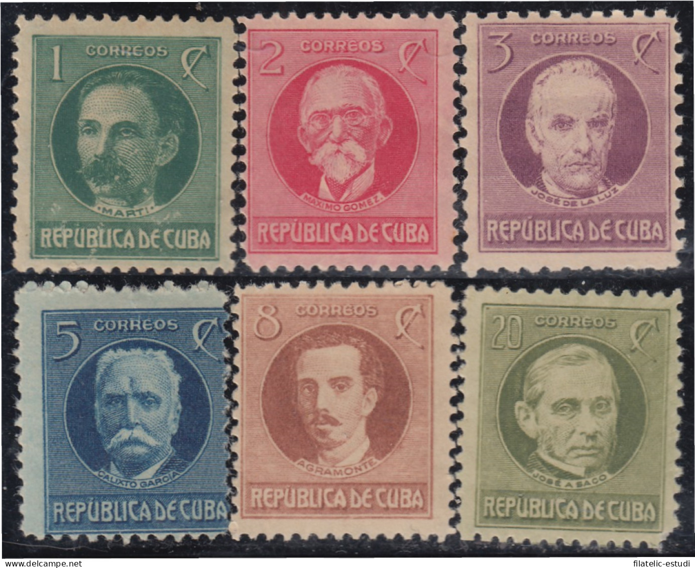 Cuba 184/89 1925/45 Hombres De Estado MNH Y MH - Sonstige & Ohne Zuordnung