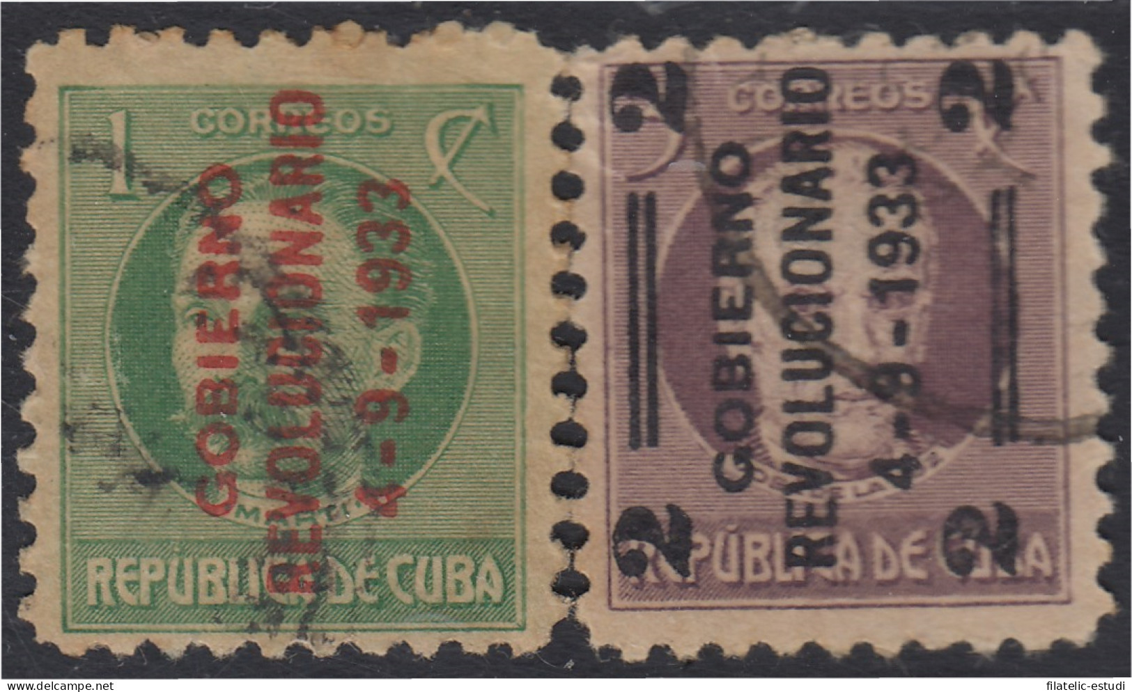 Cuba 217/18 1933 Gobierno Revolucionario Usados - Sonstige & Ohne Zuordnung